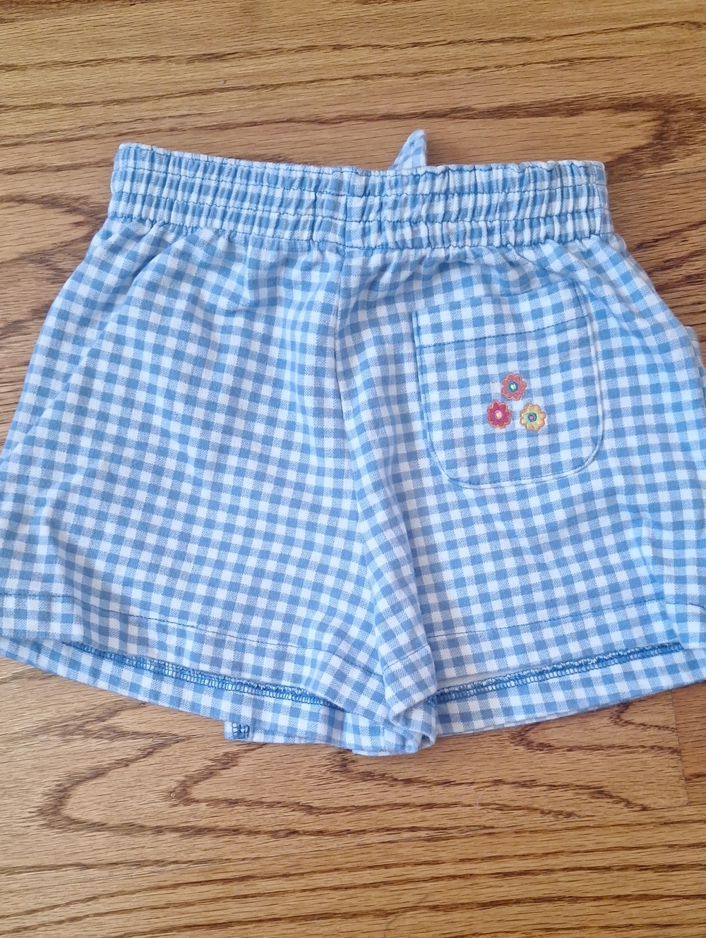 Vintage Gymboree Rainbow Tag Light Blue And White Gingham Skort M - Picture 3 of 7
